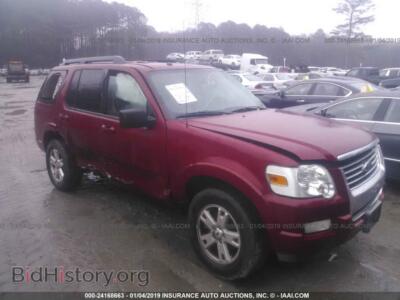 2010 Ford EXPLORER XLT, красный — VIN 1FMEU7DE0AUA67941, IAAI