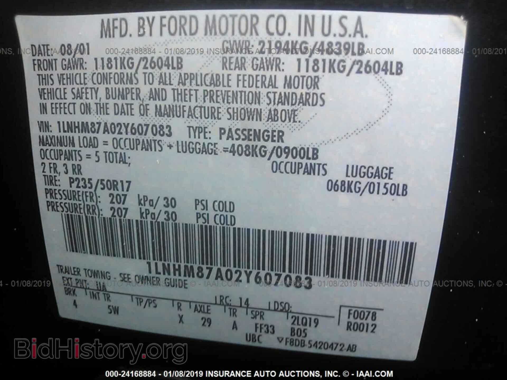 2002 LINCOLN LS - VIN: 1LNHM87A02Y607083 - Photo 9