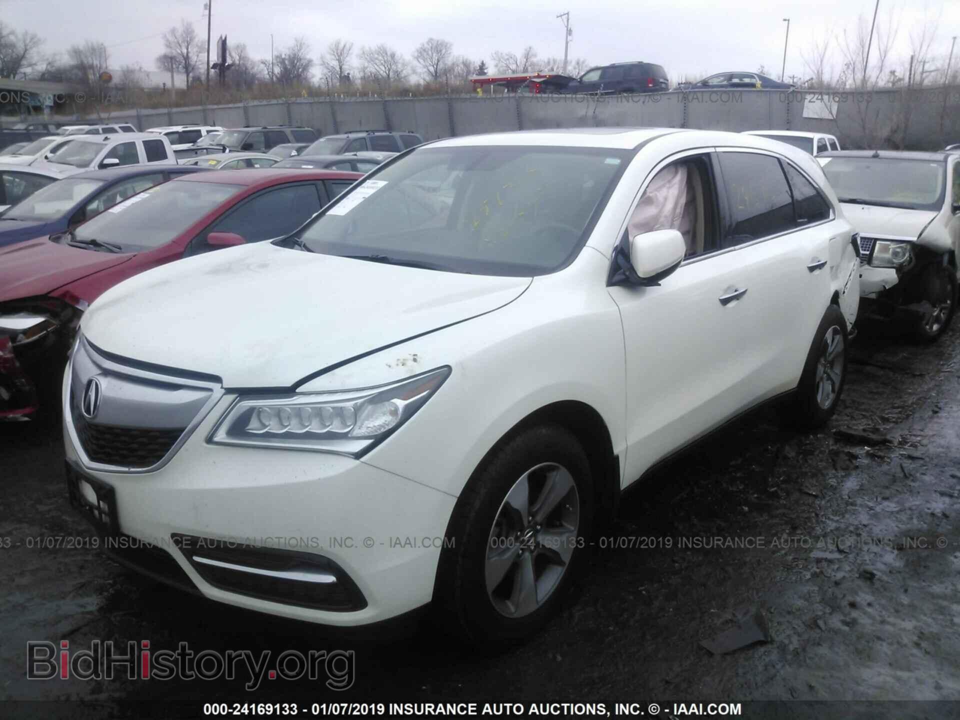 2016 ACURA MDX - VIN: 5FRYD4H24GB017477 - Фото 2