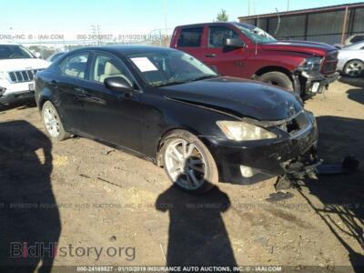 2007 Lexus IS, черный — VIN JTHBK262X72053390, IAAI