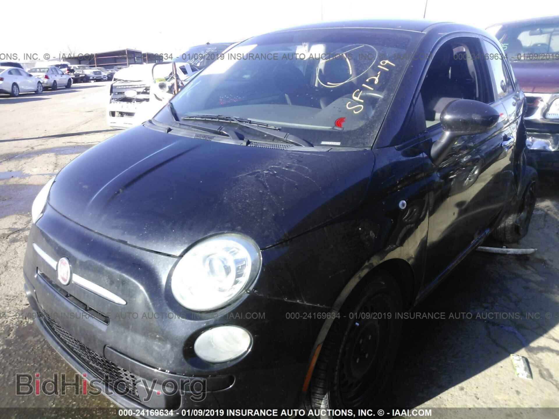 2012 FIAT 500 - VIN: 3C3CFFAR0CT363843 - Фото 2