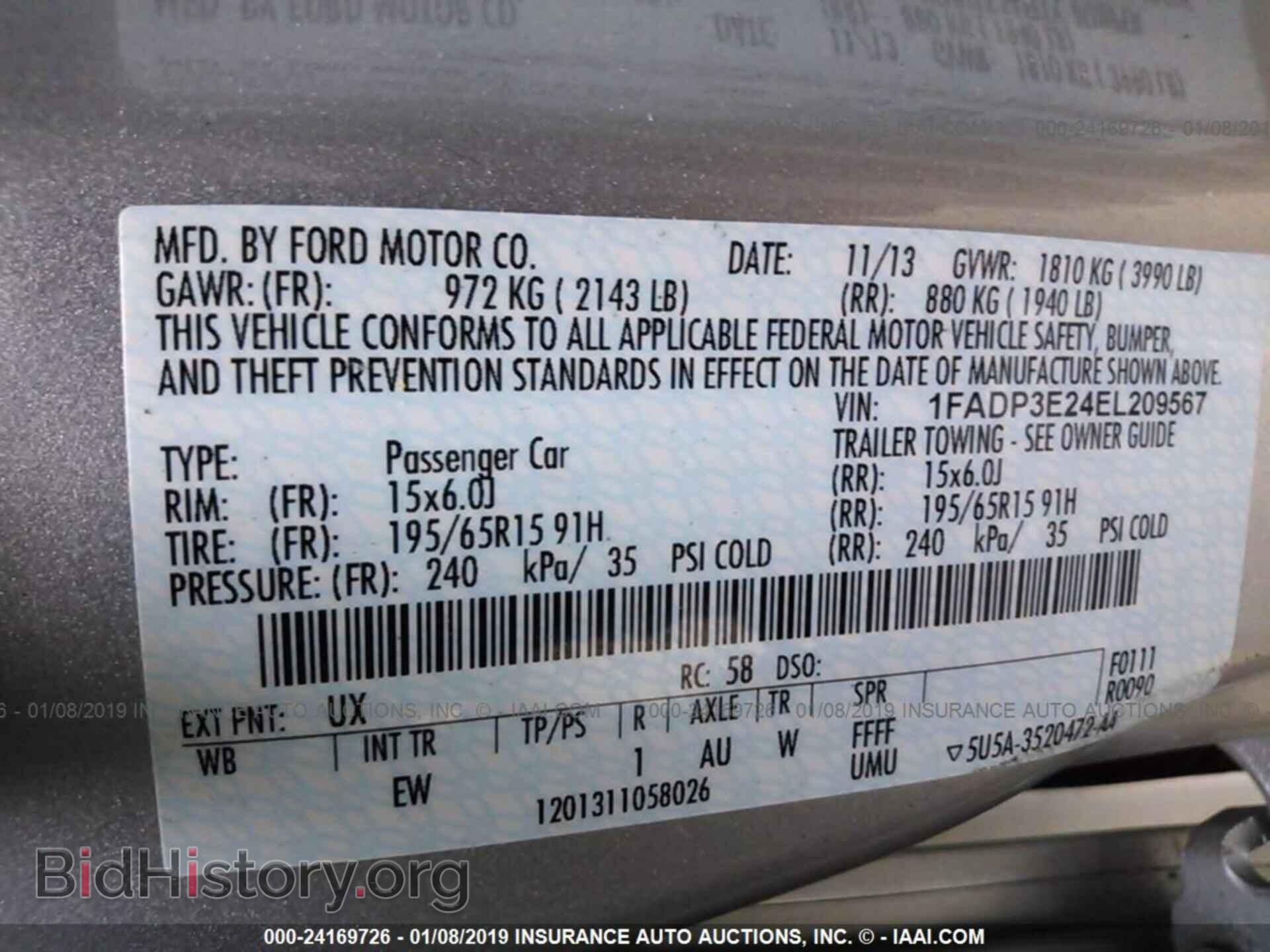 2014 FORD FOCUS - VIN: 1FADP3E24EL209567 - Photo 9