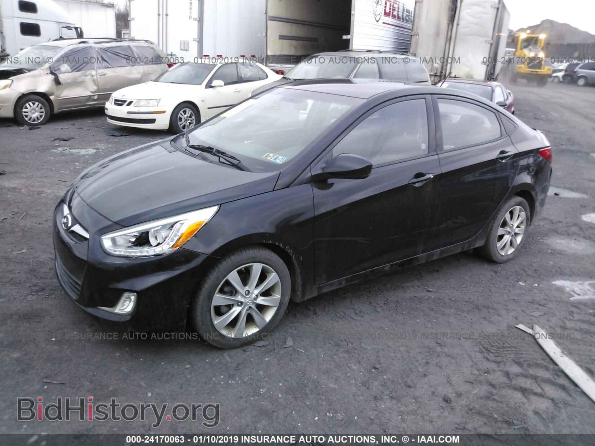 2014 HYUNDAI ACCENT - VIN: KMHCU4AEXEU748205 - Фото 2