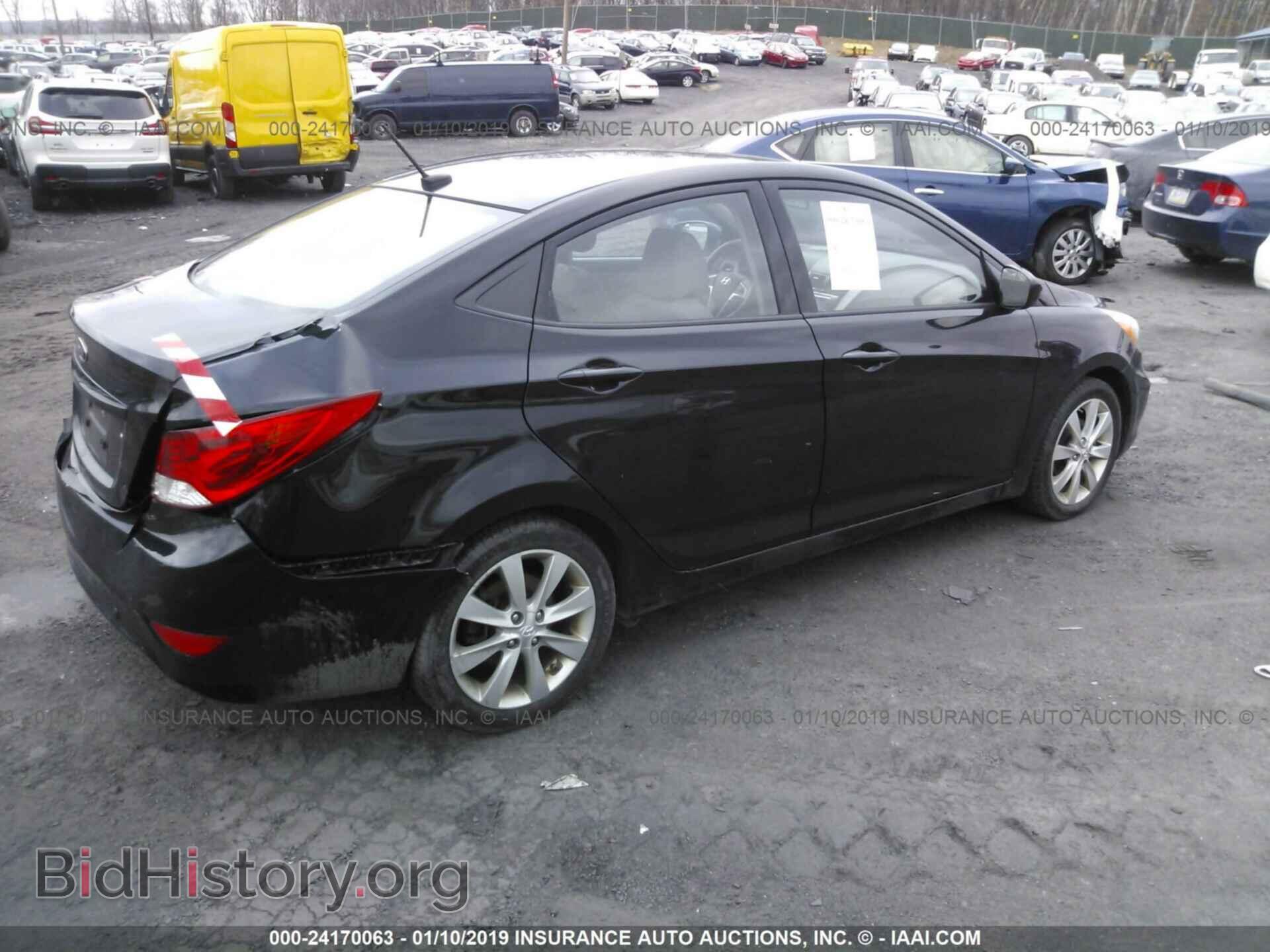 2014 HYUNDAI ACCENT - VIN: KMHCU4AEXEU748205 - Фото 4