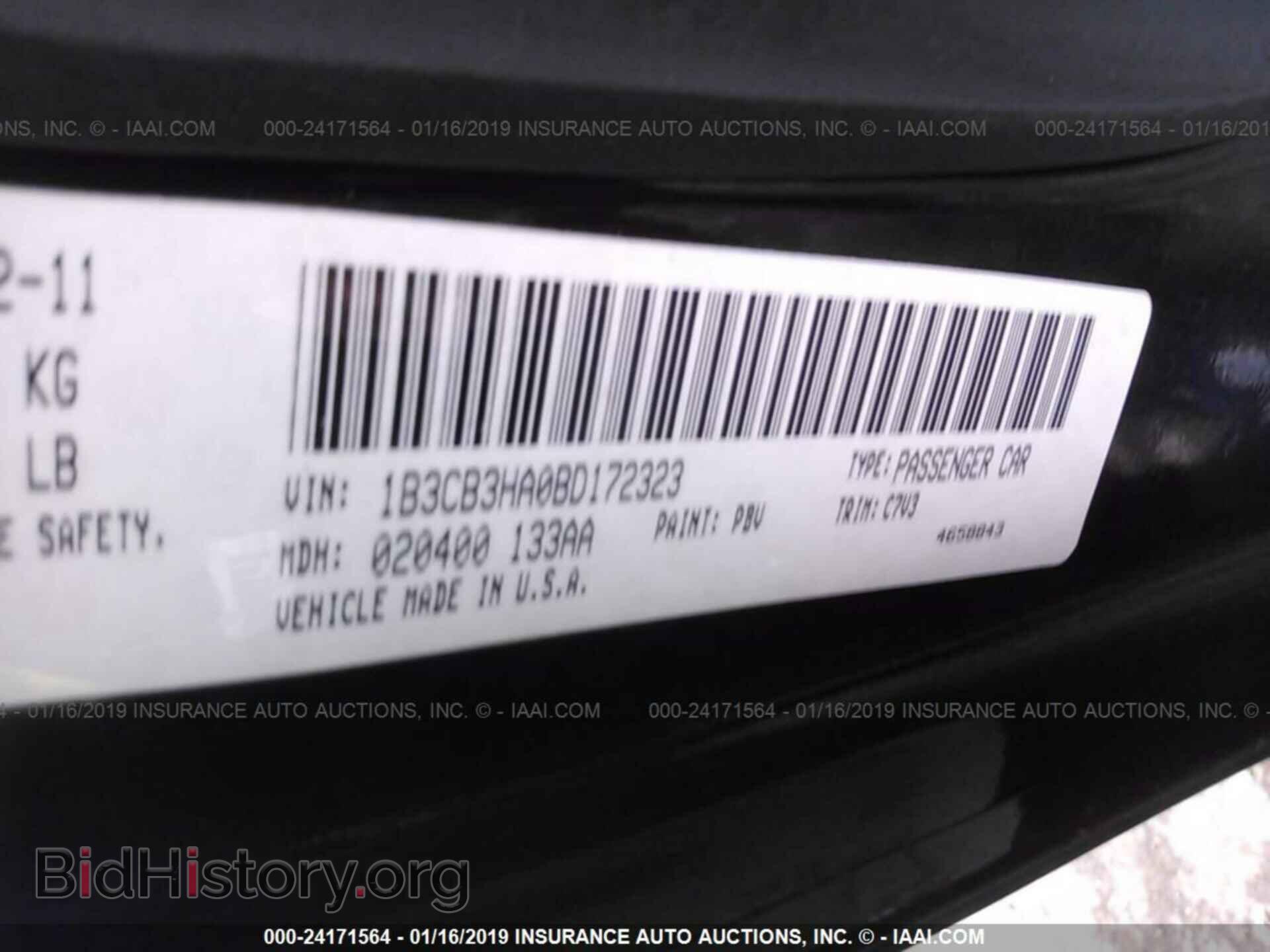 2011 DODGE CALIBER - VIN: 1B3CB3HA0BD172323 - Фото 9