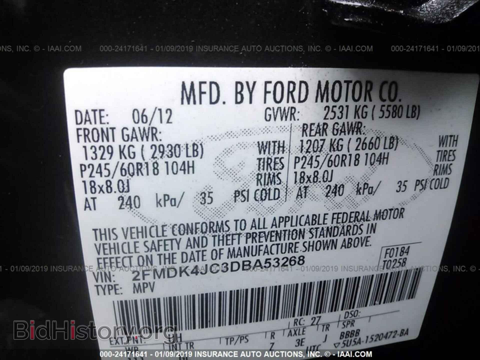 2013 FORD EDGE - VIN: 2FMDK4JC3DBA53268 - Photo 9