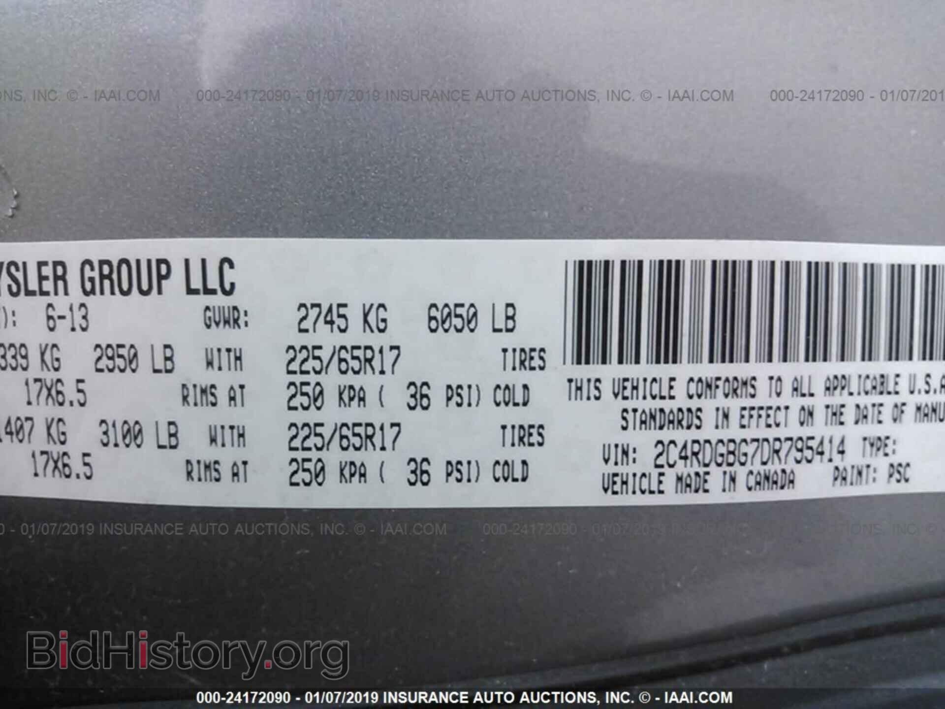 2013 DODGE GRAND CARAVAN - VIN: 2C4RDGBG7DR795414 - Фото 9