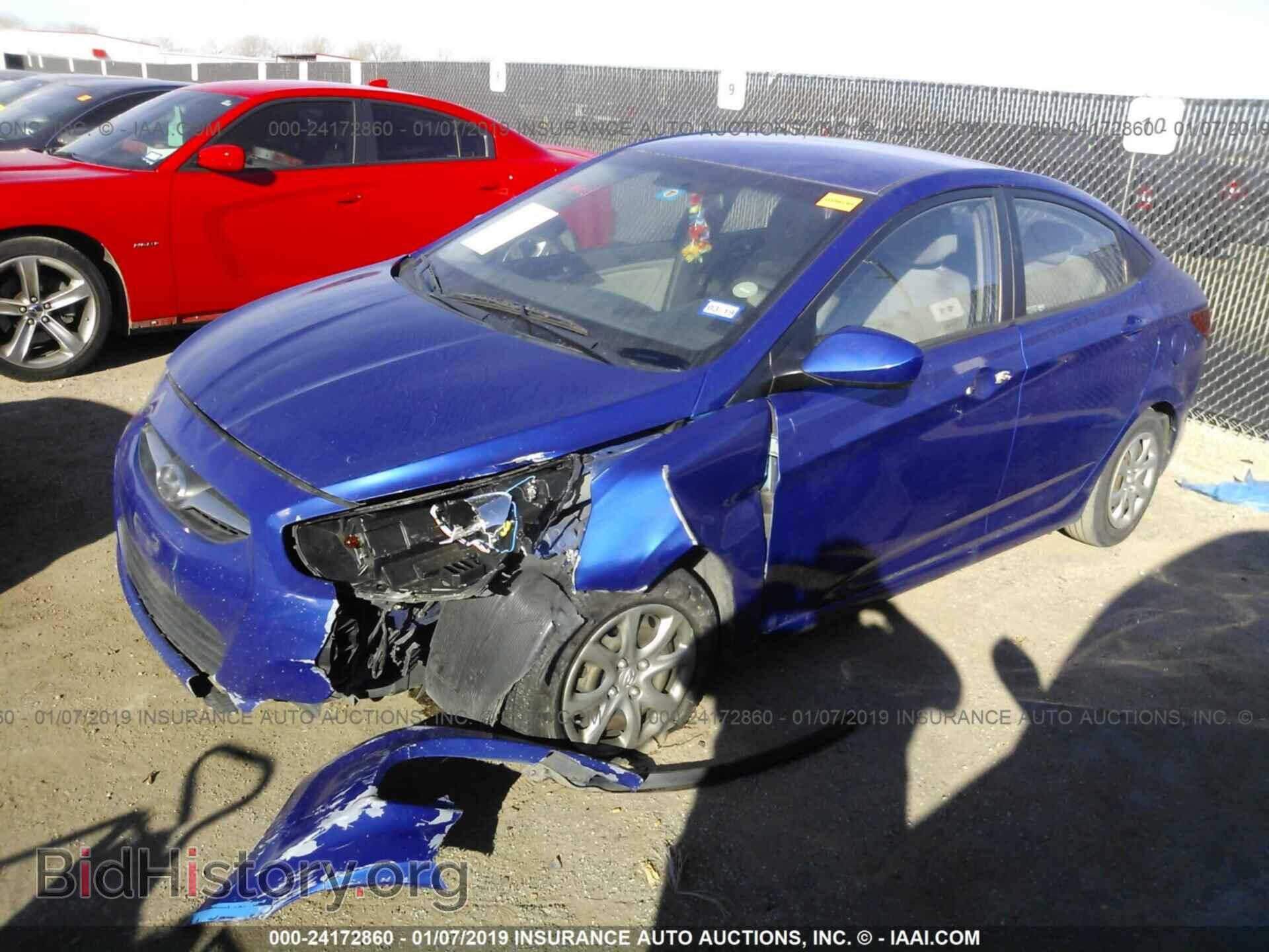2013 HYUNDAI ACCENT - VIN: KMHCT4AE1DU353671 - Фото 2