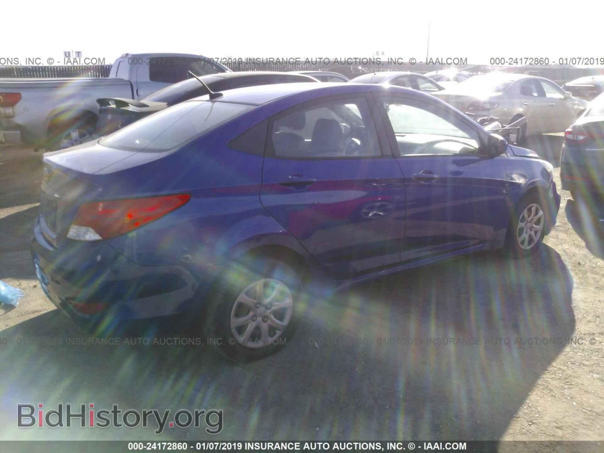 2013 HYUNDAI ACCENT - VIN: KMHCT4AE1DU353671 - Фото 4