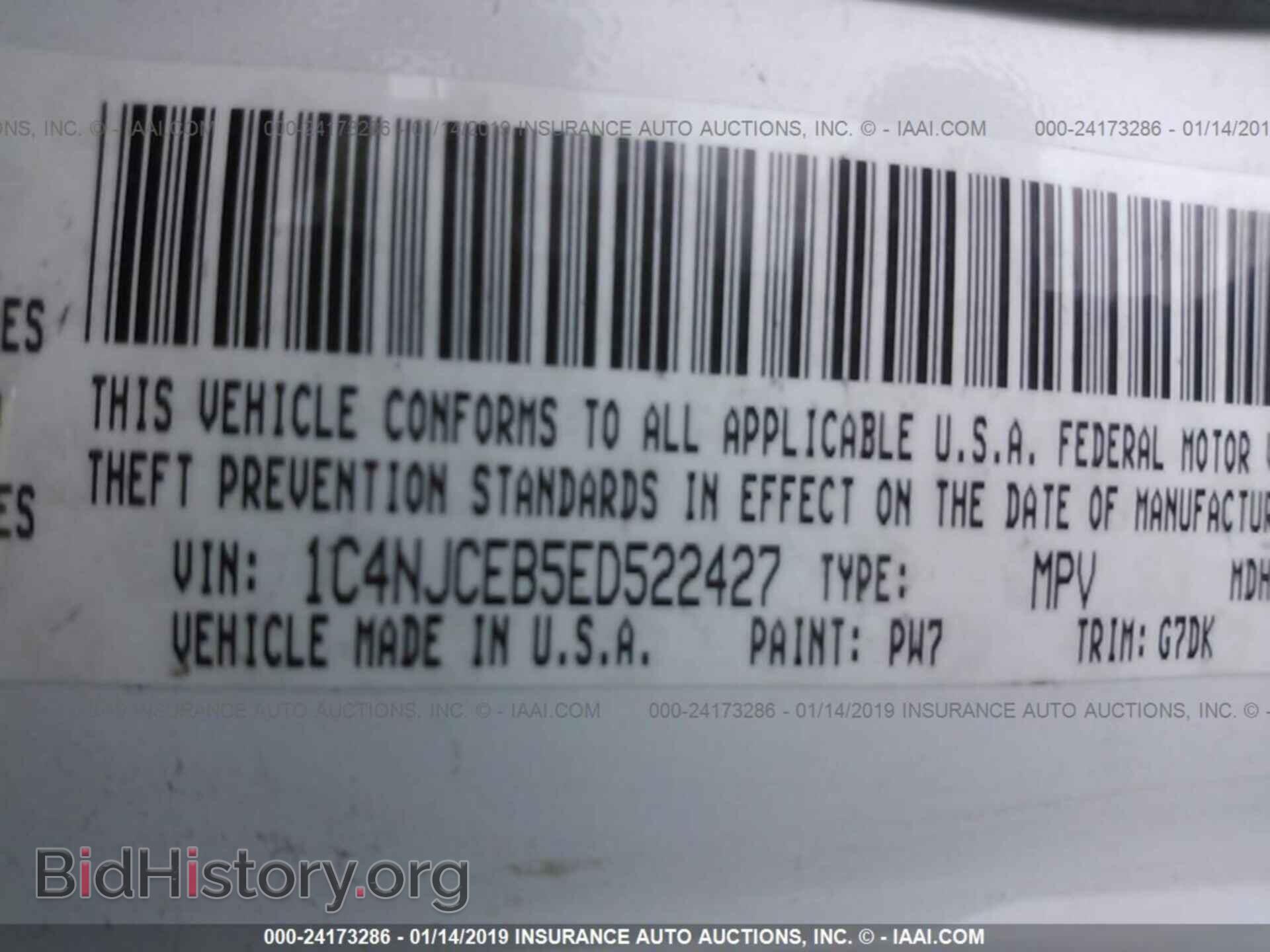 2014 JEEP COMPASS - VIN: 1C4NJCEB5ED522427 - Photo 9