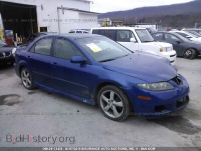 2006 Mazda 6 S, синий — VIN 1YVHP80D365M27050, IAAI
