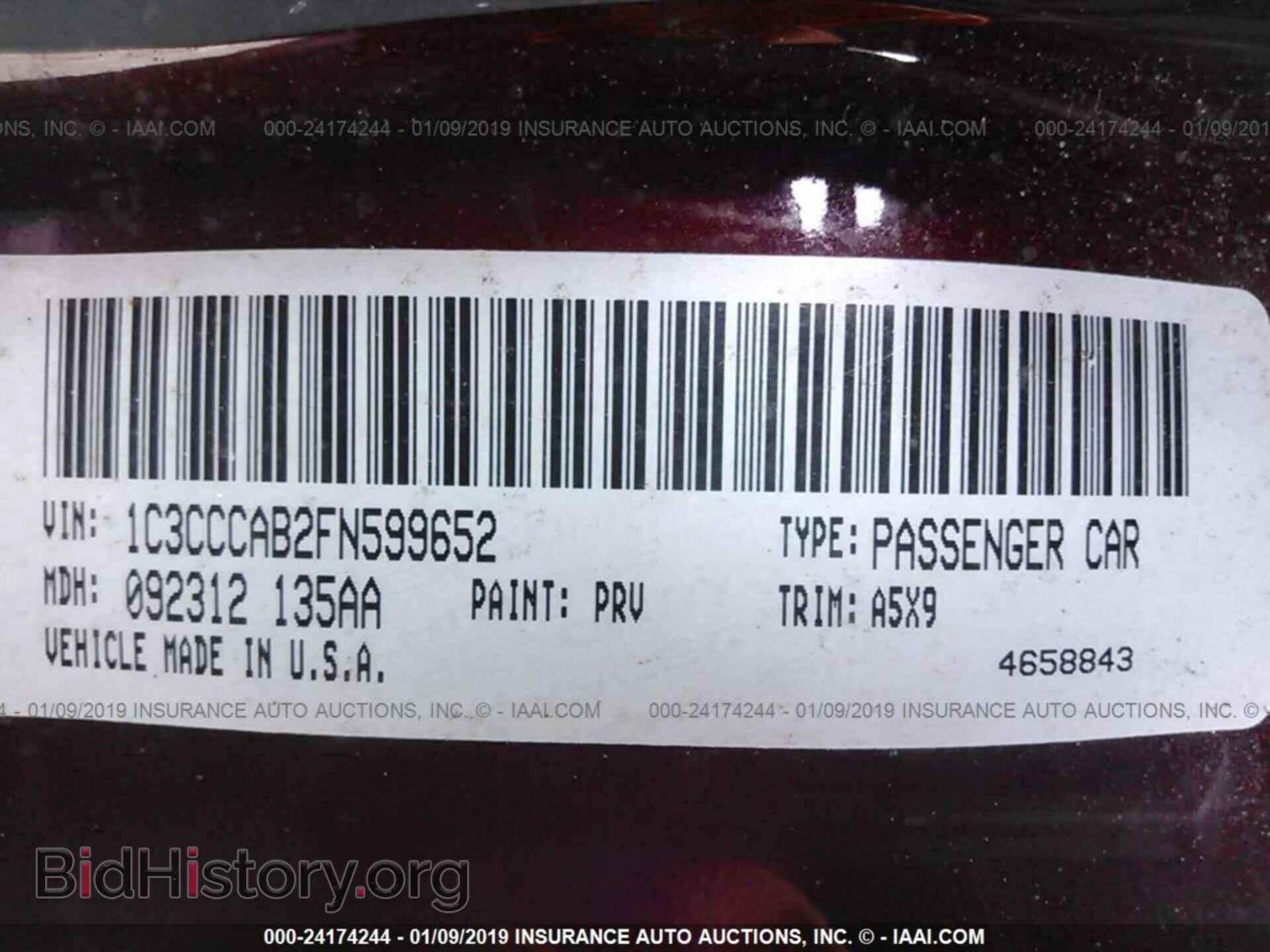 2015 CHRYSLER 200 - VIN: 1C3CCCAB2FN599652 - Photo 9