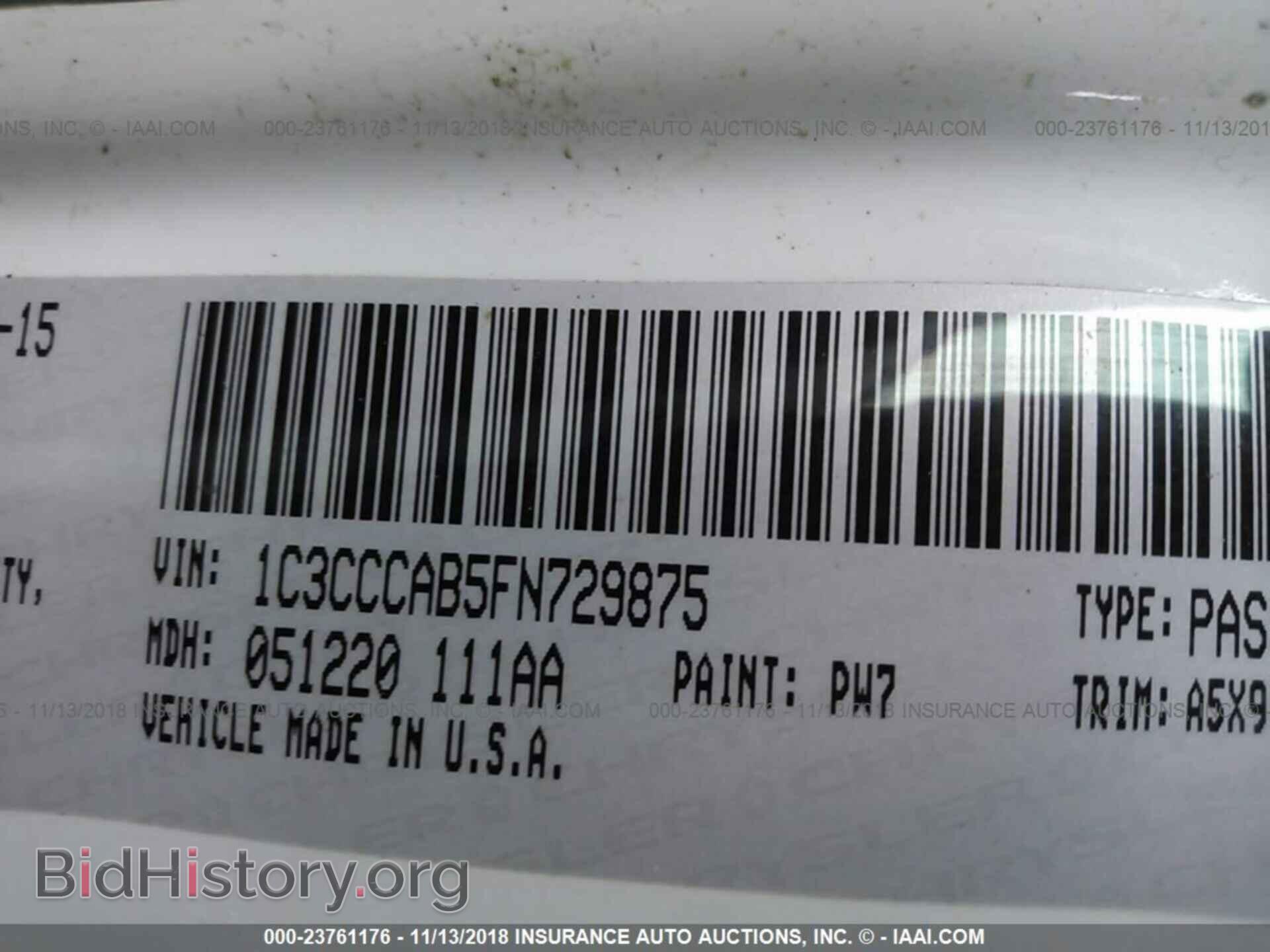 2015 CHRYSLER 200 - VIN: 1C3CCCAB5FN729875 - Photo 9