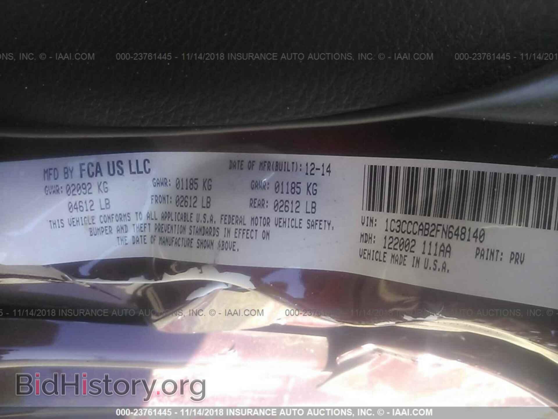 2015 CHRYSLER 200 - VIN: 1C3CCCAB2FN648140 - Photo 9