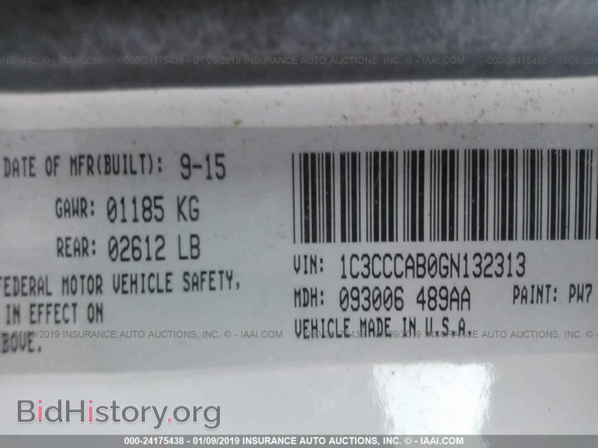2016 CHRYSLER 200 - VIN: 1C3CCCAB0GN132313 - Photo 9