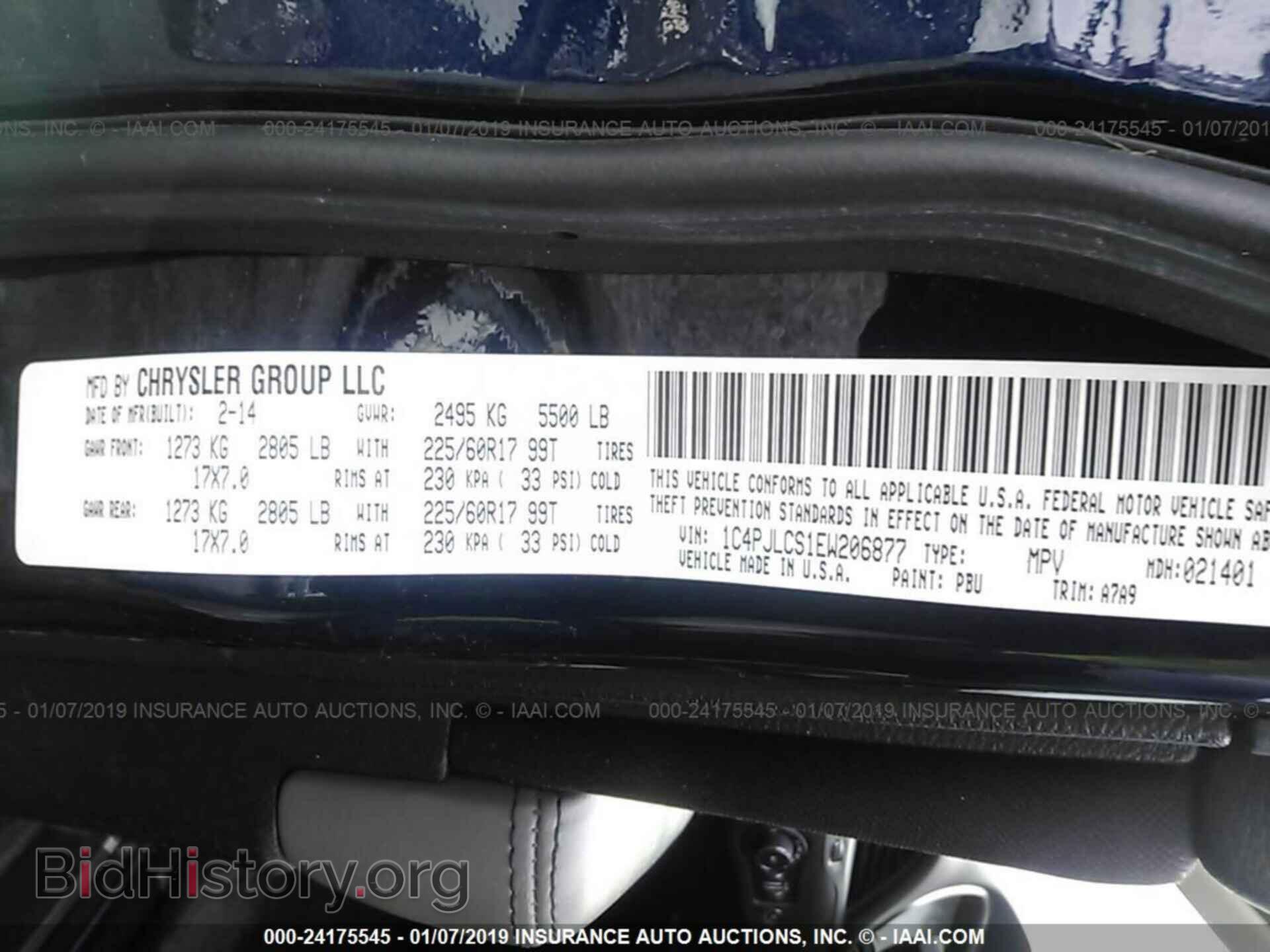 2014 JEEP CHEROKEE - VIN: 1C4PJLCS1EW206877 - Photo 9
