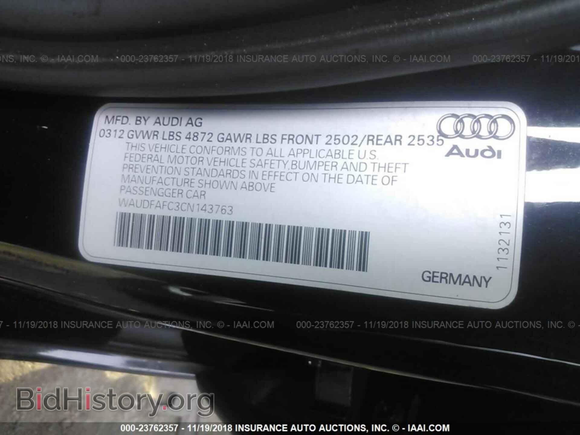 2012 AUDI A6 - VIN: WAUDFAFC3CN143763 - Photo 9