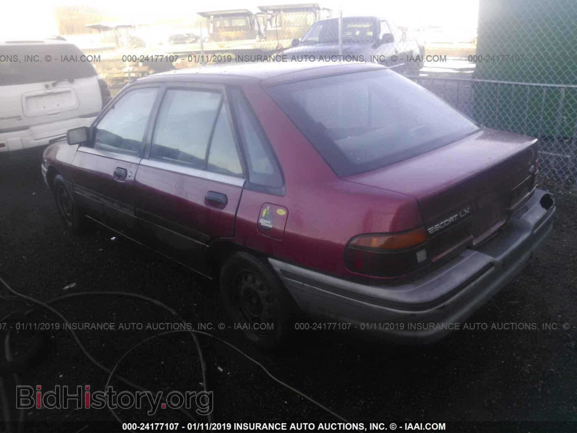 1991 FORD ESCORT - VIN: 1FAPP14J1MW105173 - Фото 3