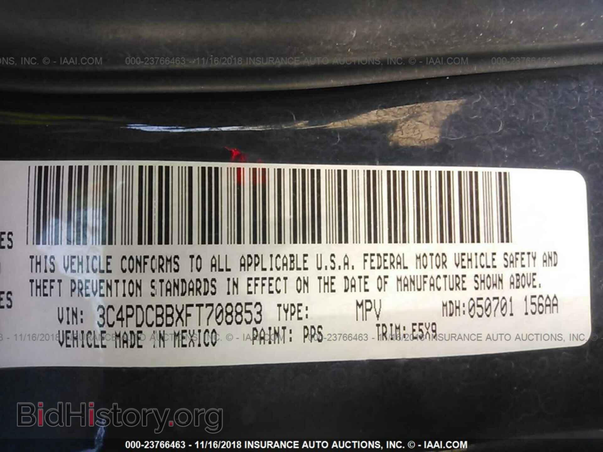 2015 DODGE JOURNEY - VIN: 3C4PDCBBXFT708853 - Photo 9