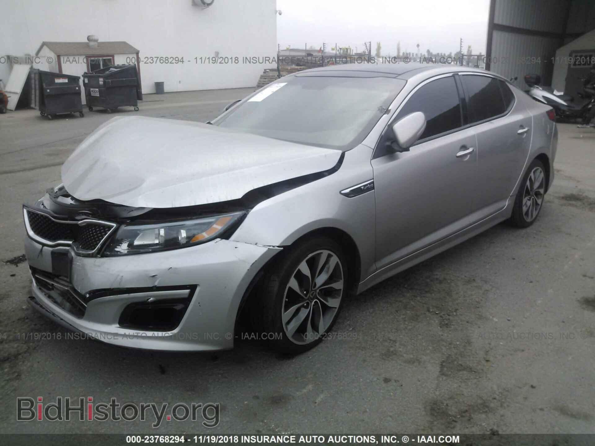 2015 KIA OPTIMA - VIN: 5XXGR4A62FG471038 - Фото 2