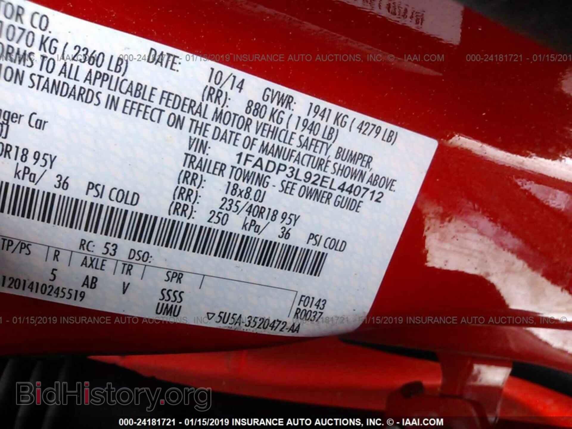 2014 FORD FOCUS - VIN: 1FADP3L92EL440712 - Photo 9