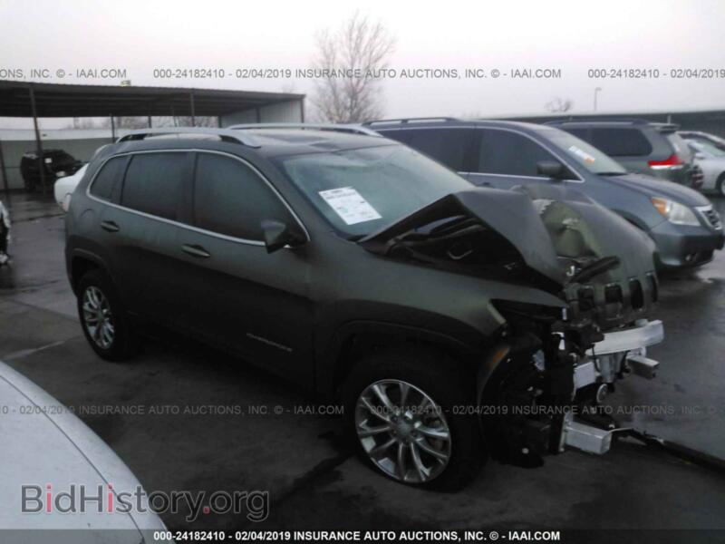 2019 Jeep CHEROKEE Latitude (VIN 1C4PJLCB6KD222354) — фото 1 из 10, IAAI, повреждение: крыша