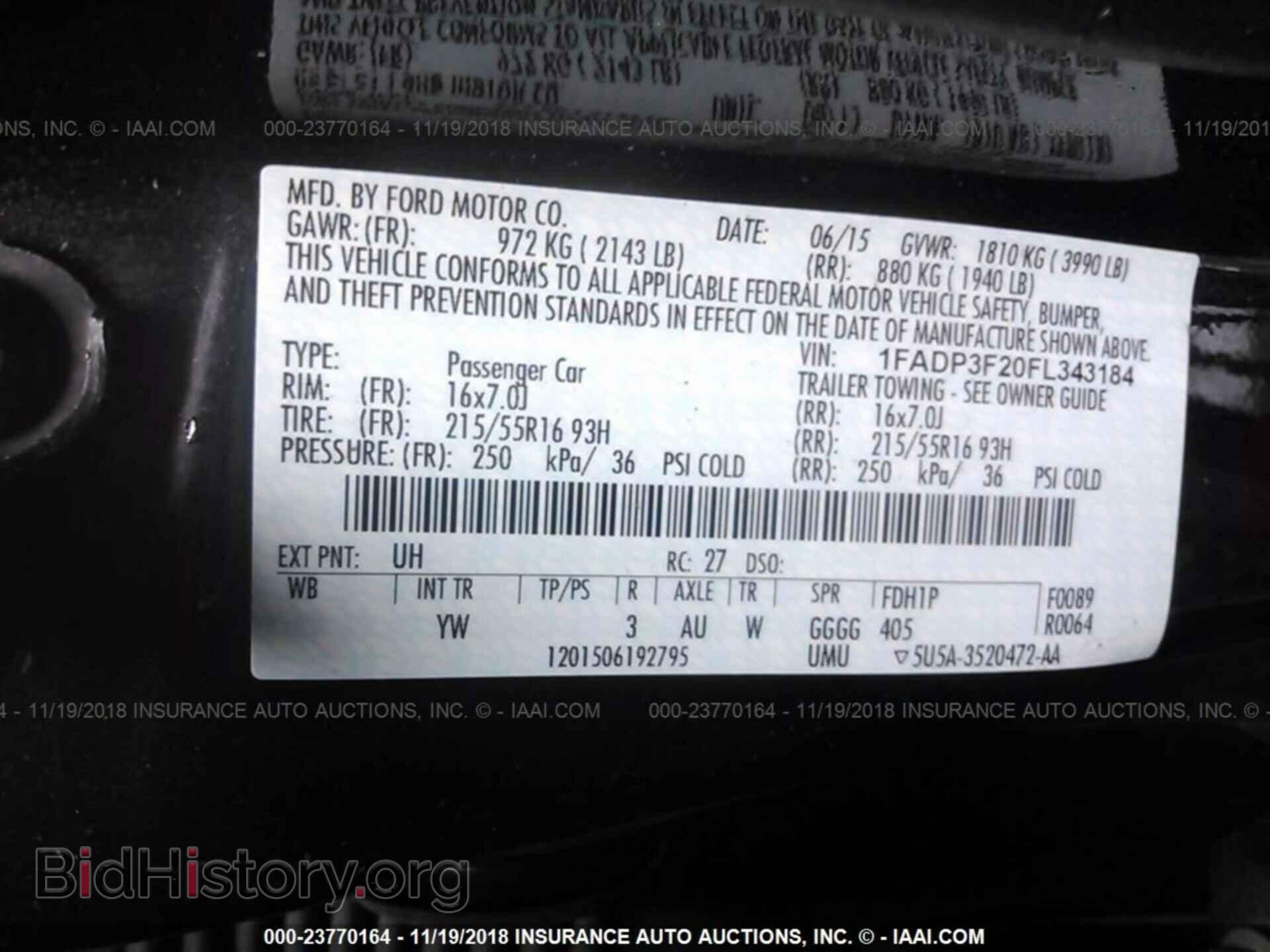 2015 FORD FOCUS - VIN: 1FADP3F20FL343184 - Photo 9