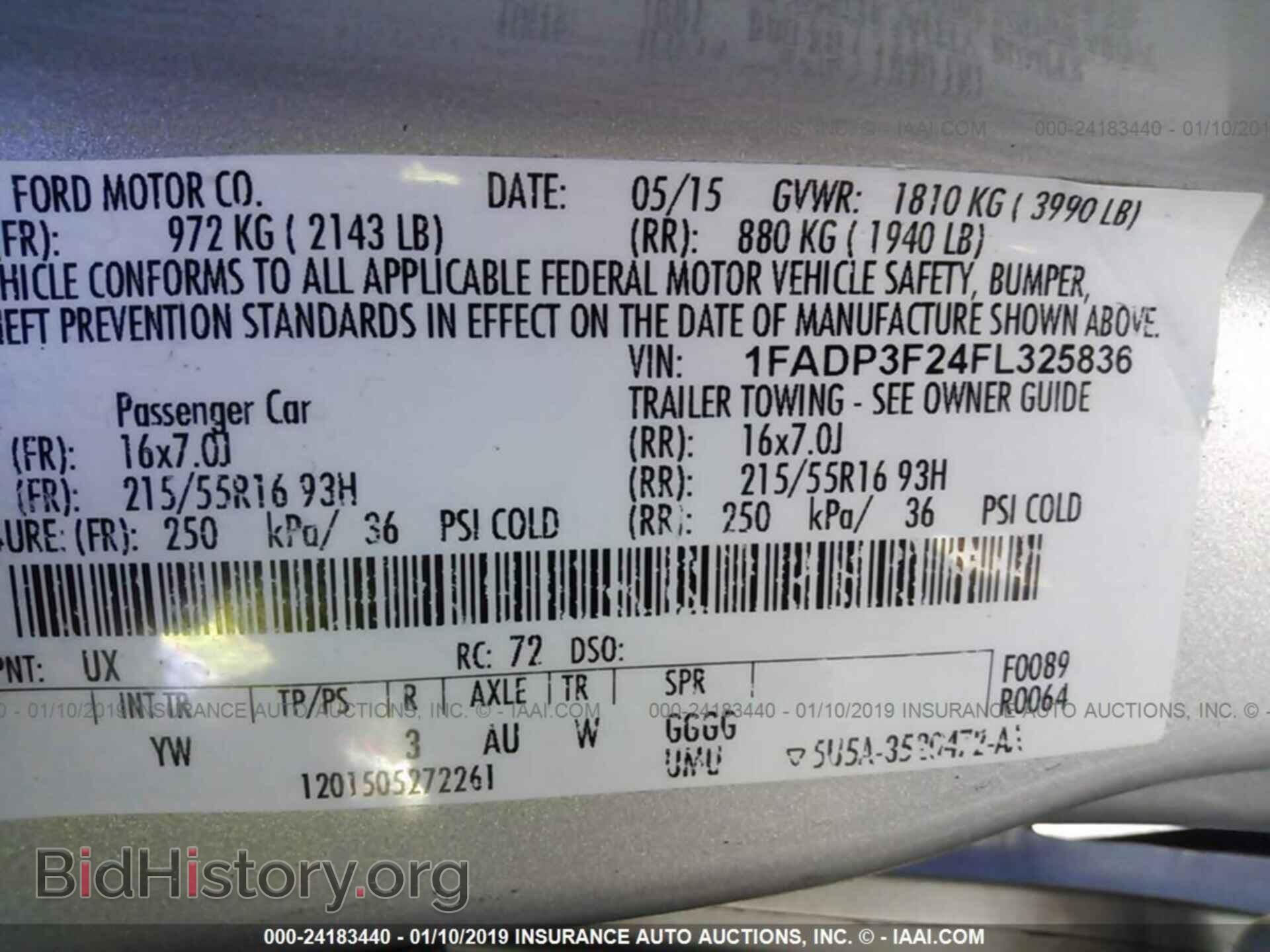 2015 FORD FOCUS - VIN: 1FADP3F24FL325836 - Photo 9