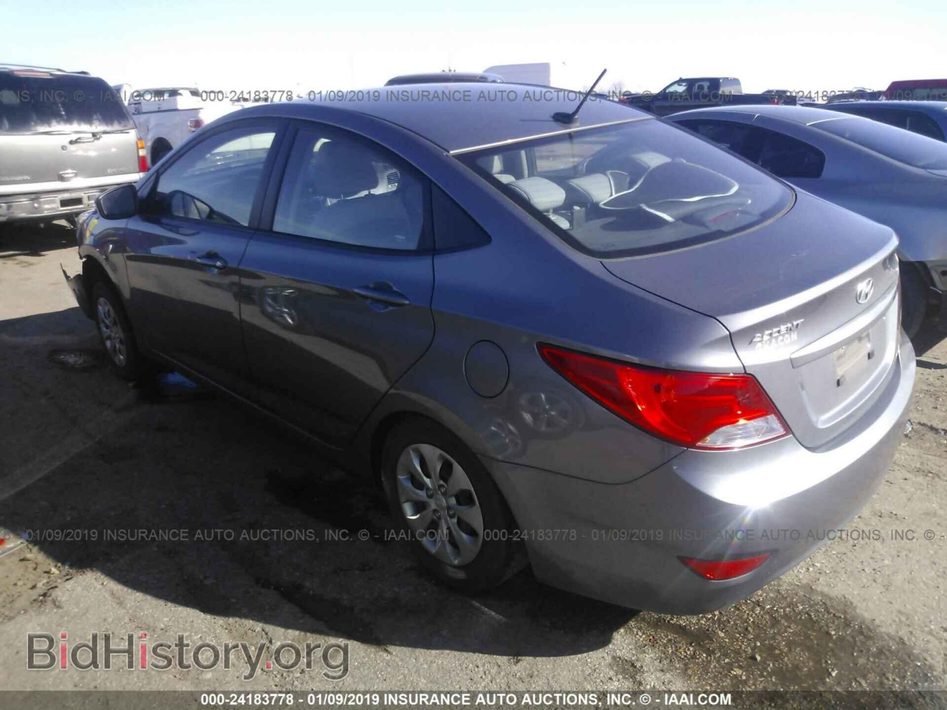 2016 HYUNDAI ACCENT - VIN: KMHCT4AE9GU039691 - Фото 3