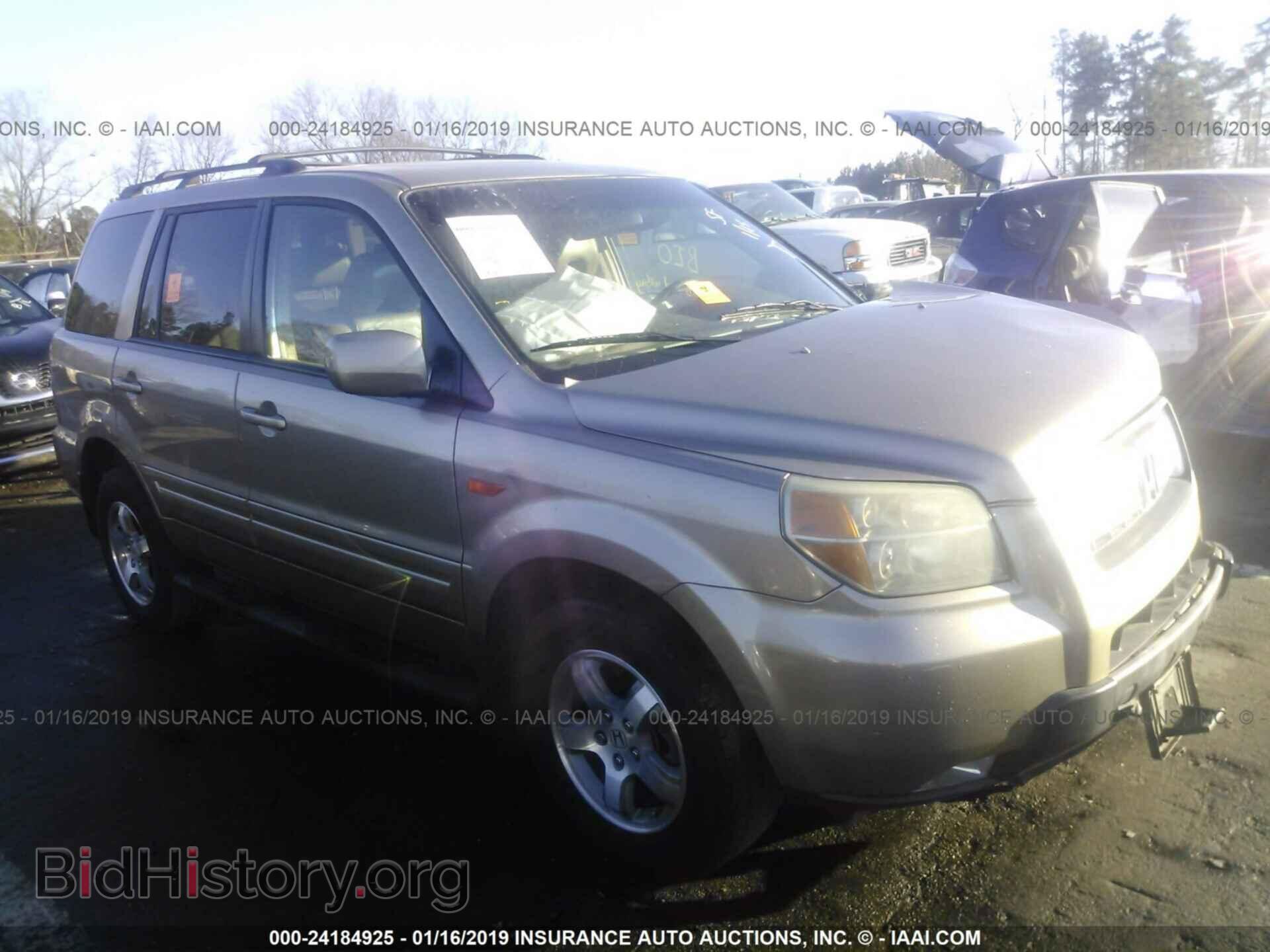 Фотография 5FNYF28757B034168 - HONDA PILOT 2007