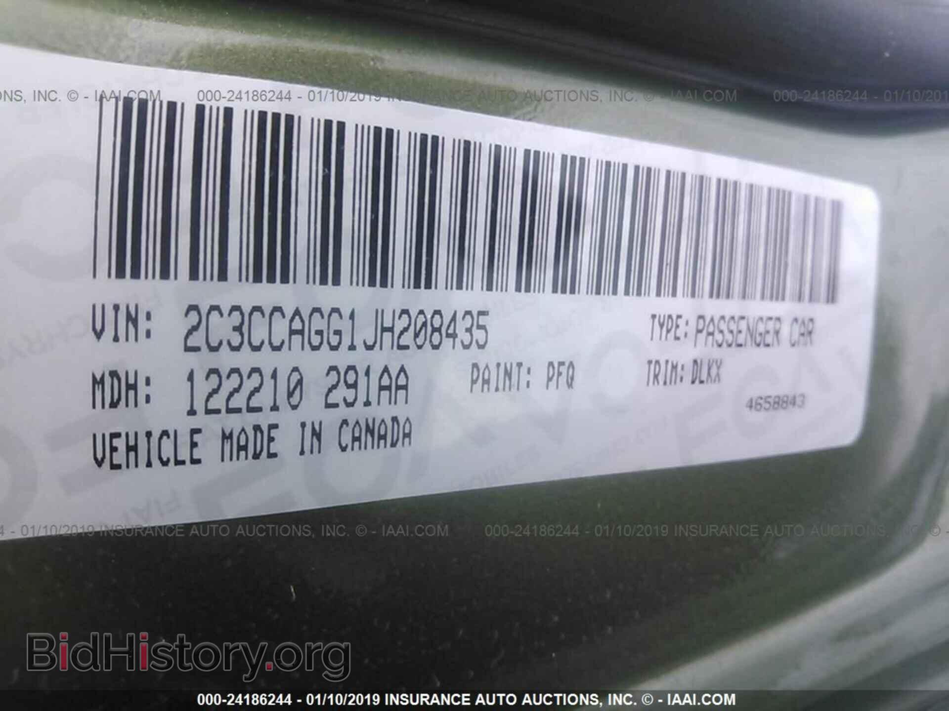 2018 CHRYSLER 300 - VIN: 2C3CCAGG1JH208435 - Фото 9