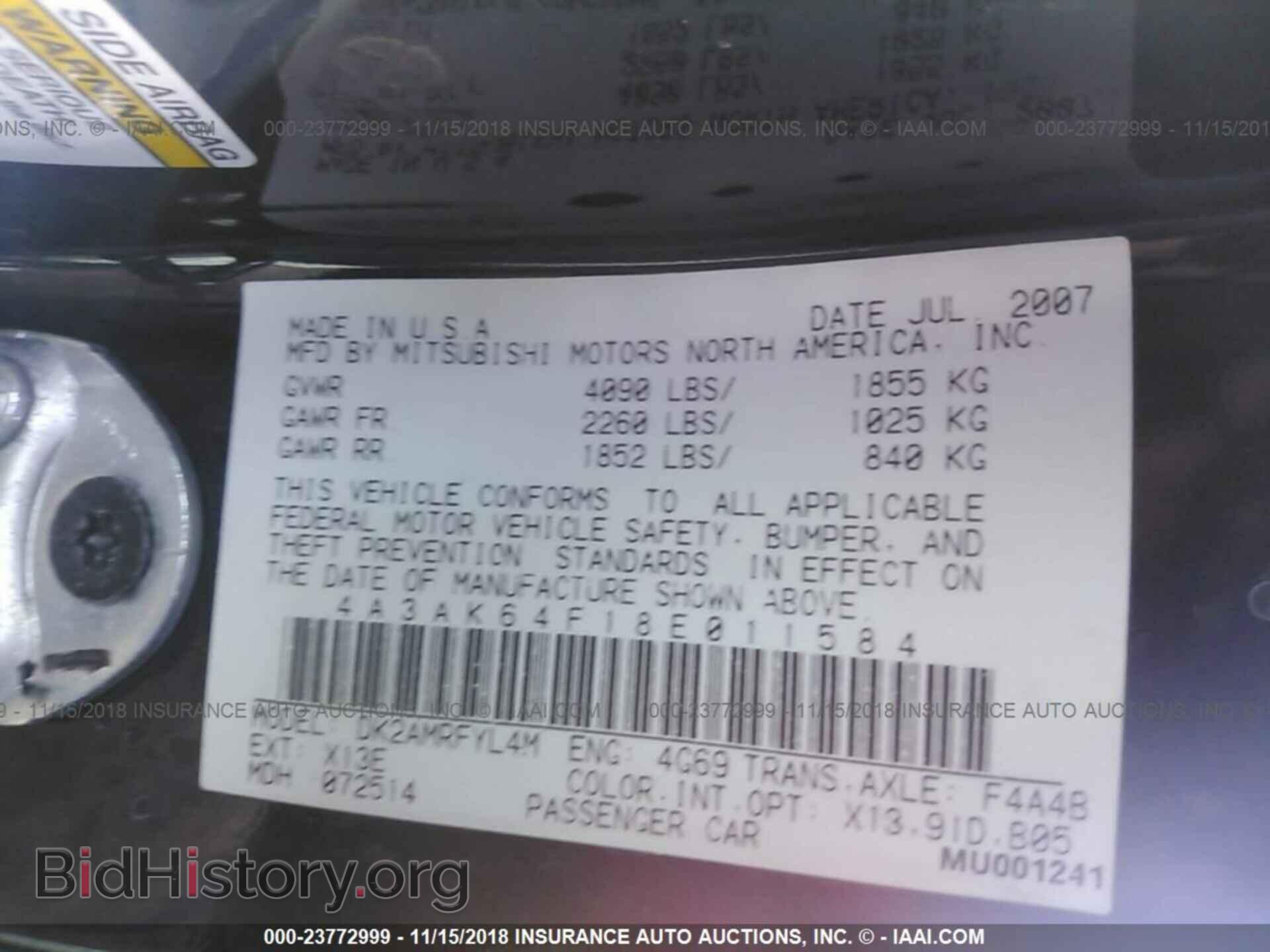 2008 MITSUBISHI ECLIPSE - VIN: 4A3AK64F18E011584 - Photo 9