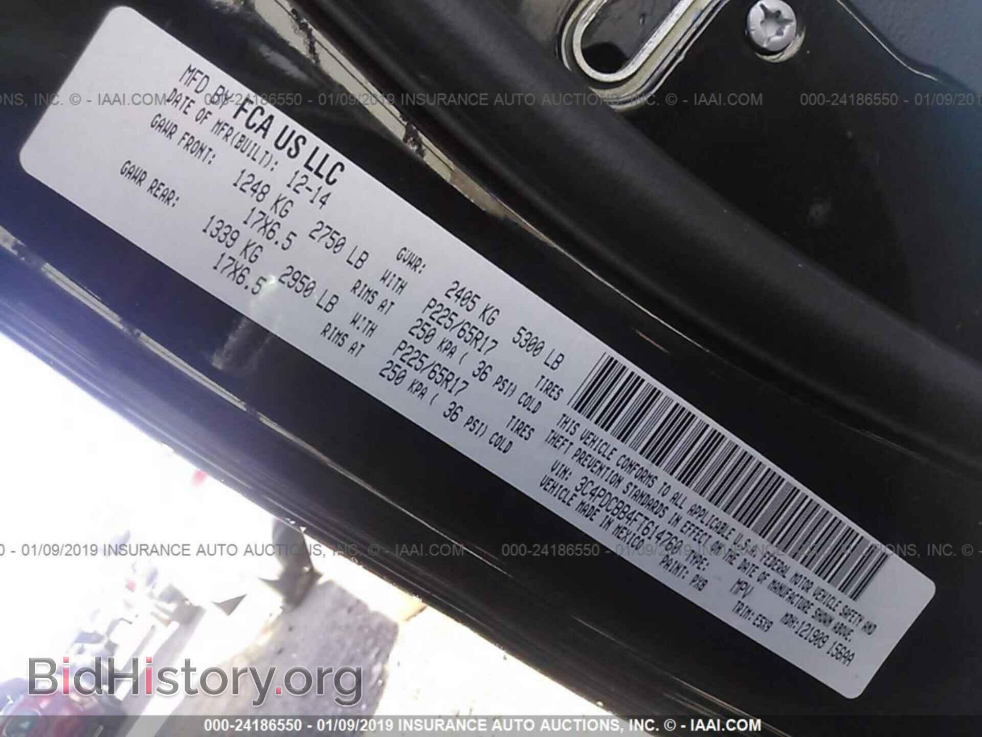 2015 DODGE JOURNEY - VIN: 3C4PDCBB4FT614760 - Фото 9