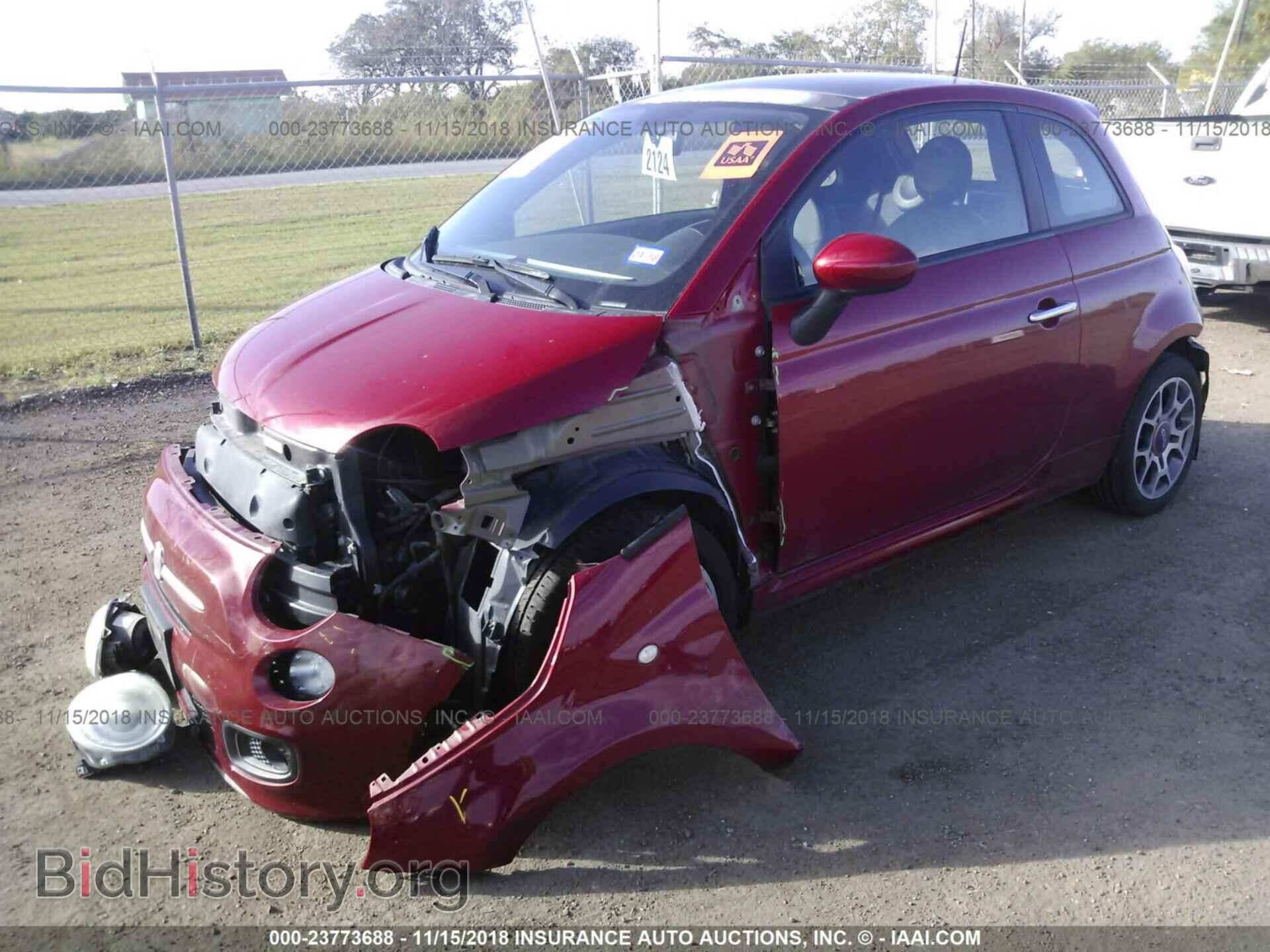 2012 FIAT 500 - VIN: 3C3CFFBR1CT139849 - Фото 2