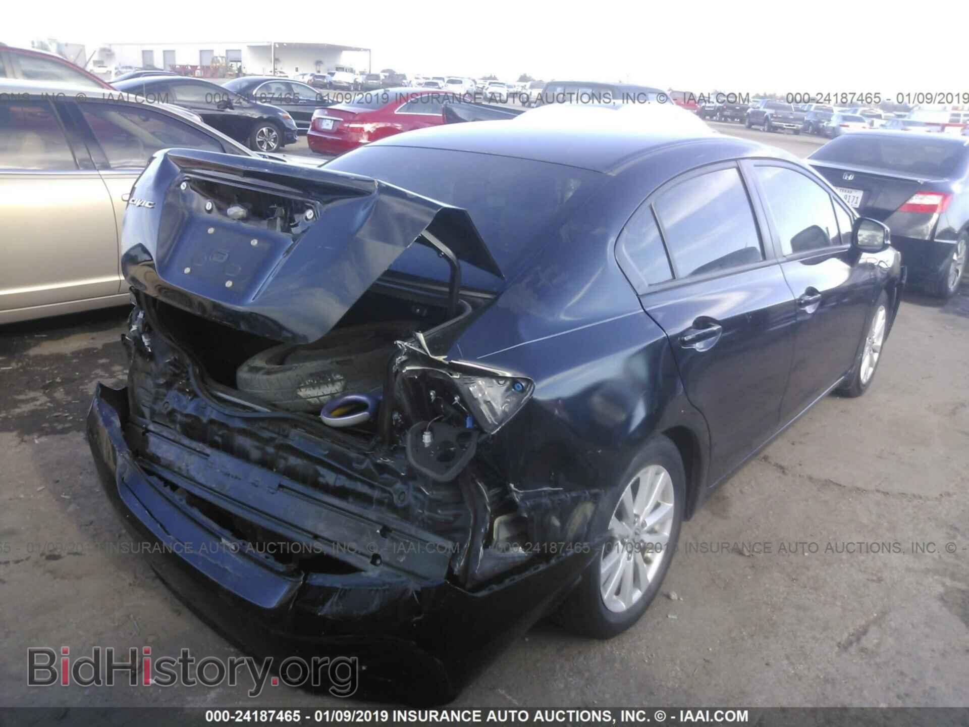 2012 HONDA CIVIC - VIN: 2HGFB2F80CH308347 - Фото 4