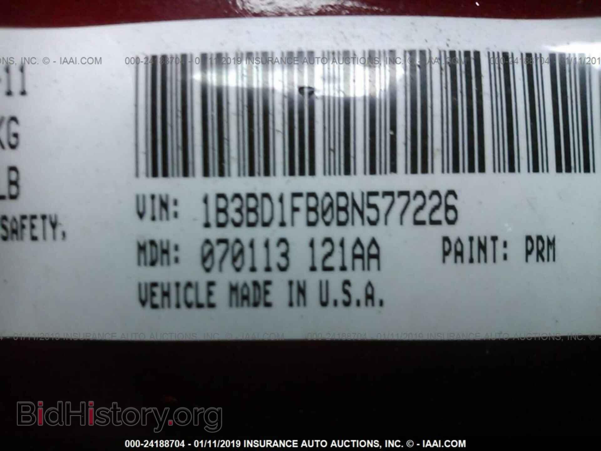 2011 DODGE AVENGER - VIN: 1B3BD1FB0BN577226 - Фото 9