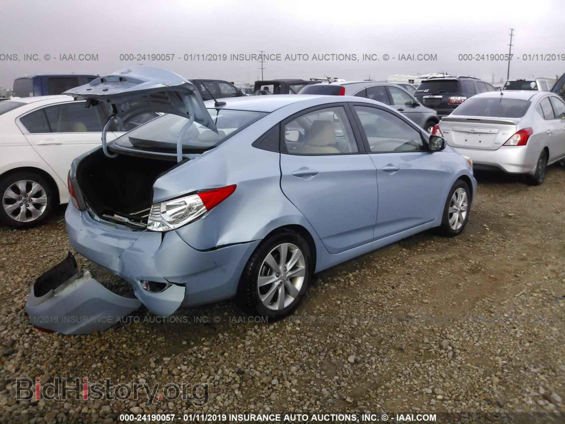 2014 HYUNDAI ACCENT - VIN: KMHCU4AE1EU711866 - Фото 4