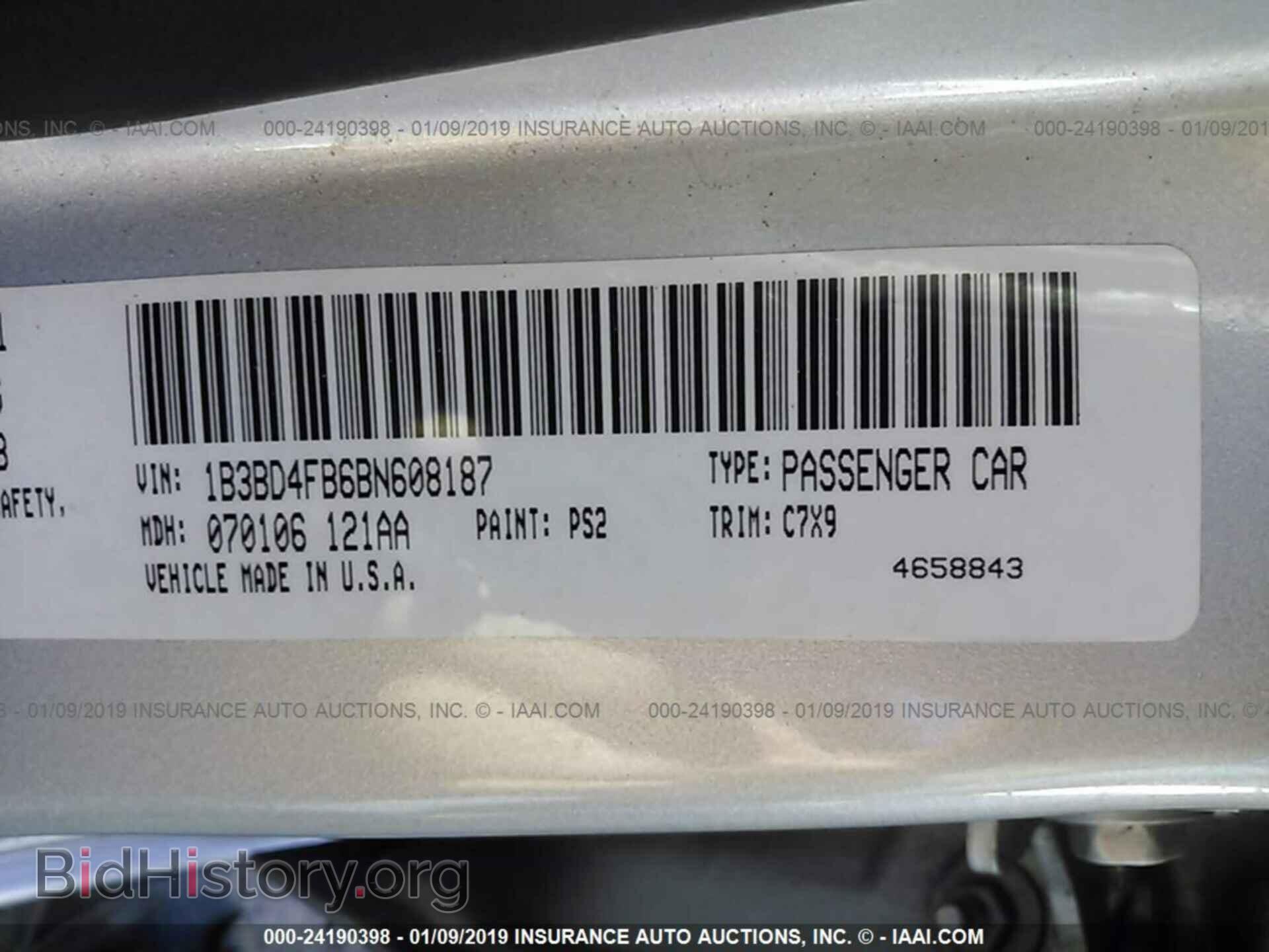 2011 DODGE AVENGER - VIN: 1B3BD4FB6BN608187 - Photo 9