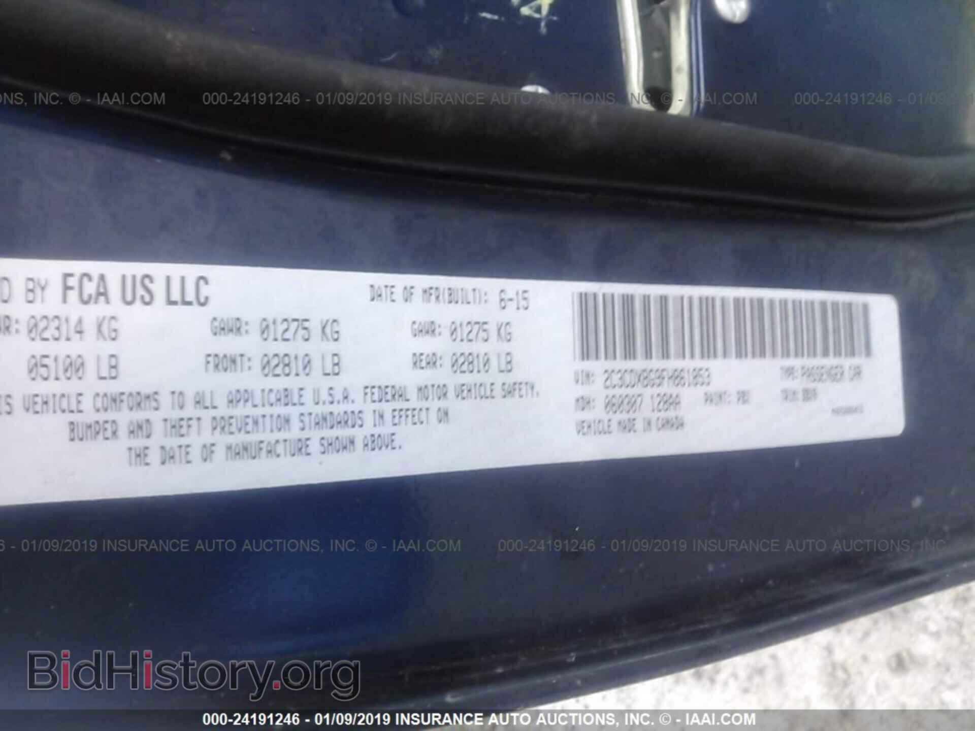2015 DODGE CHARGER - VIN: 2C3CDXBG9FH861853 - Фото 9
