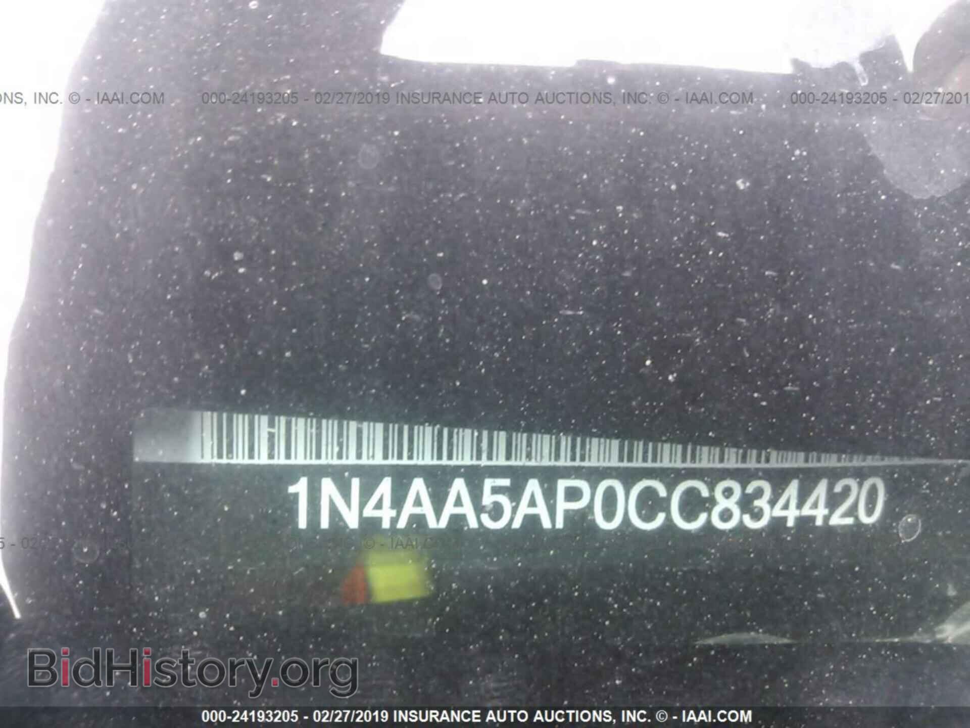 2012 NISSAN MAXIMA - VIN: 1N4AA5AP0CC834420 - Фото 9