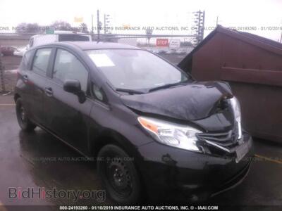2014 Nissan VERSA NOTE S/S Plus/SV/SL, черный — VIN 3N1CE2CP0EL401192, IAAI