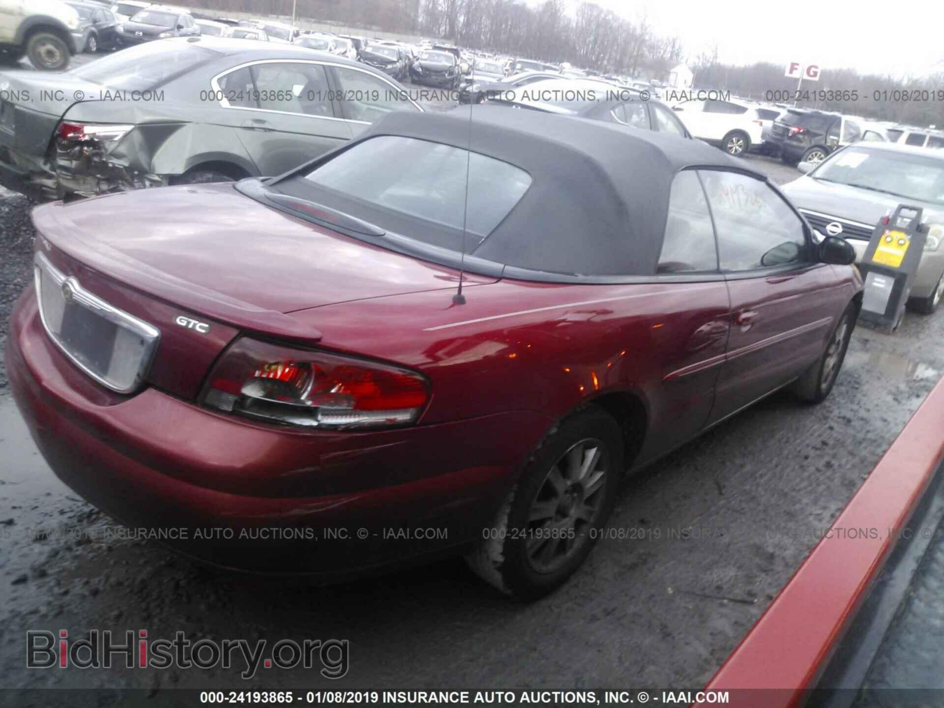 2004 CHRYSLER SEBRING - VIN: 1C3EL75R94N268622 - Фото 4