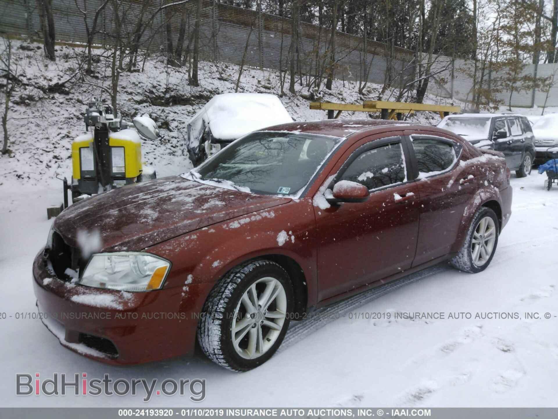 2012 DODGE AVENGER - VIN: 1C3CDZCB1CN190177 - Фото 2