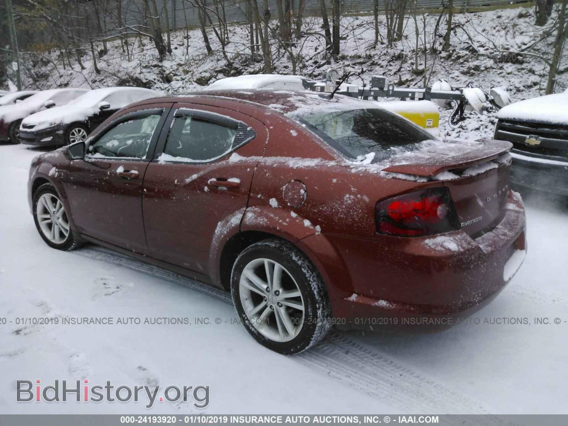 2012 DODGE AVENGER - VIN: 1C3CDZCB1CN190177 - Фото 3