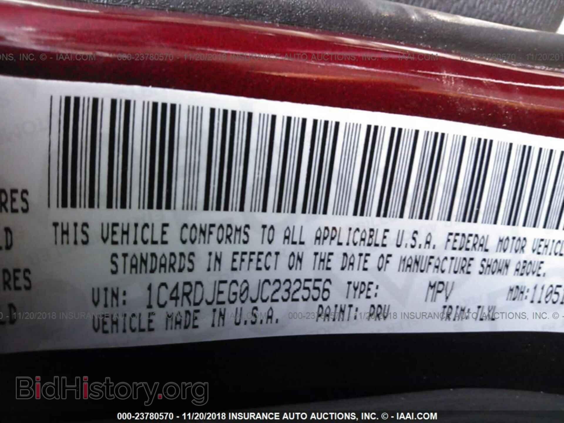 2018 DODGE DURANGO - VIN: 1C4RDJEG0JC232556 - Photo 9