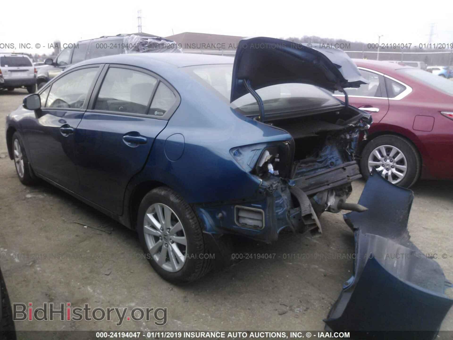 2012 HONDA CIVIC - VIN: 19XFB2F99CE078441 - Фото 3