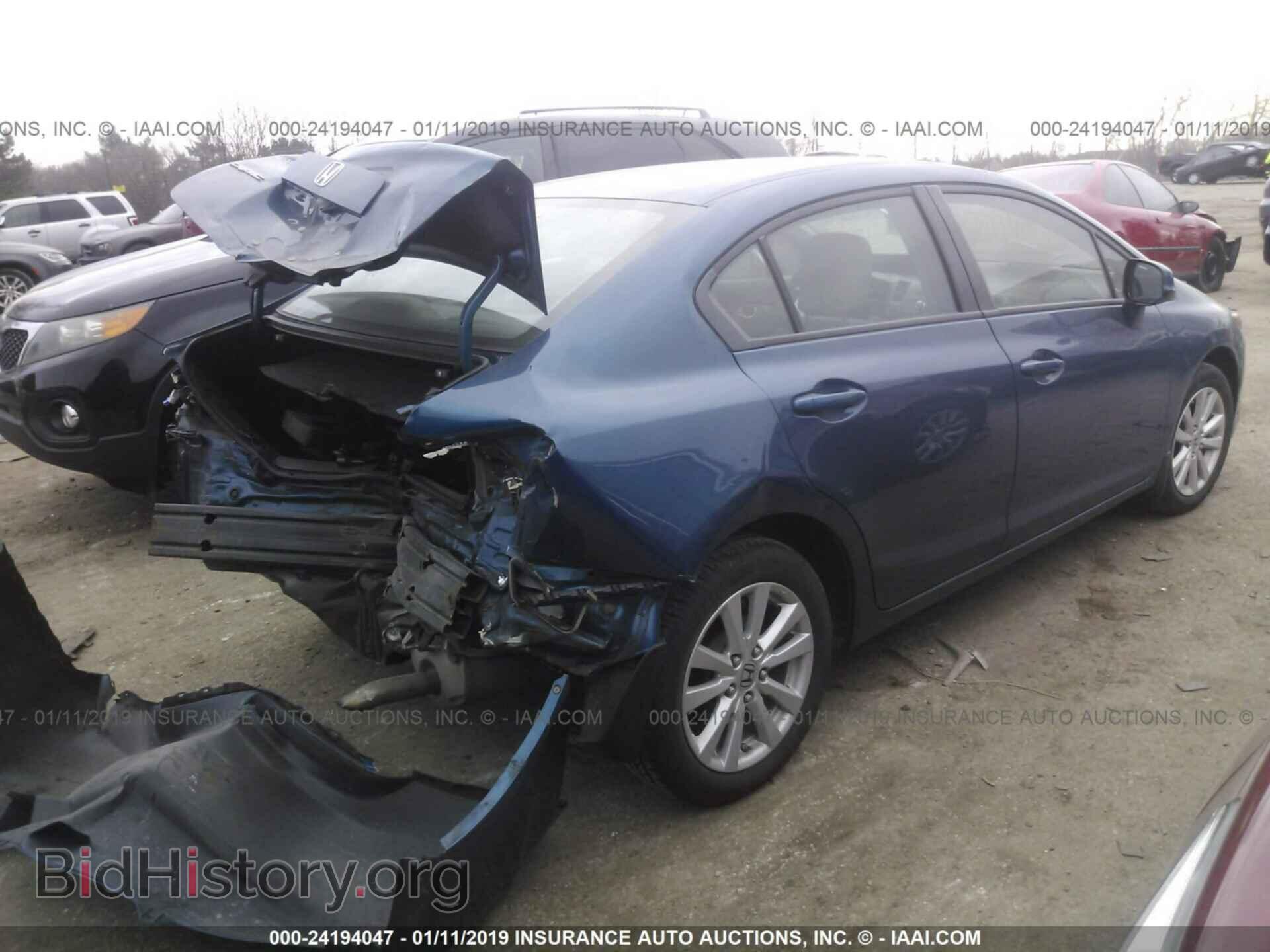2012 HONDA CIVIC - VIN: 19XFB2F99CE078441 - Фото 4