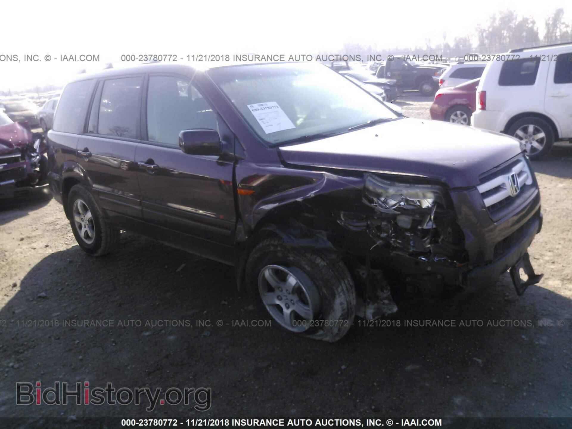 Фотография 5FNYF28378B002773 - HONDA PILOT 2008