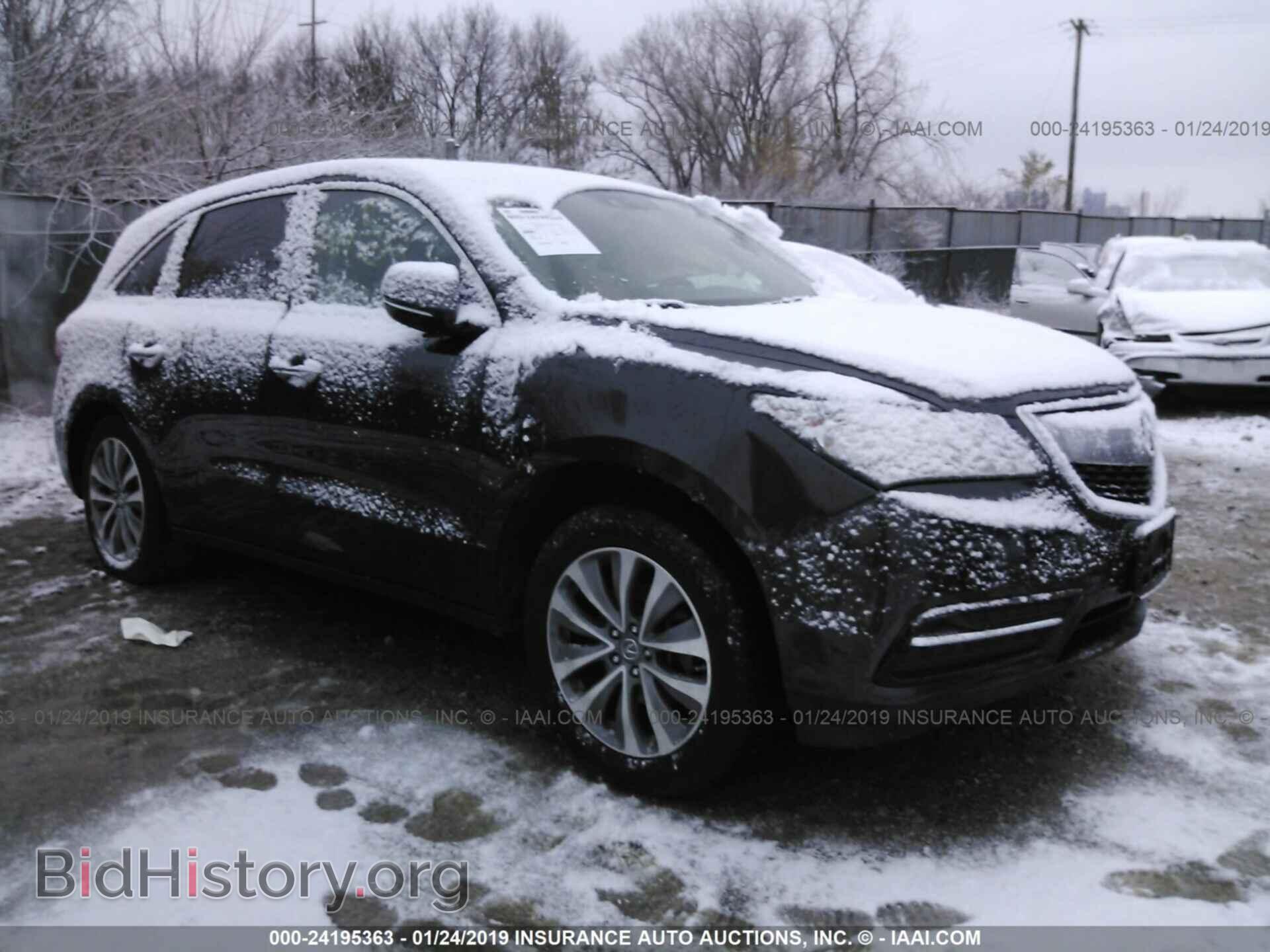 Фотография 5FRYD4H40FB027813 - ACURA MDX 2015
