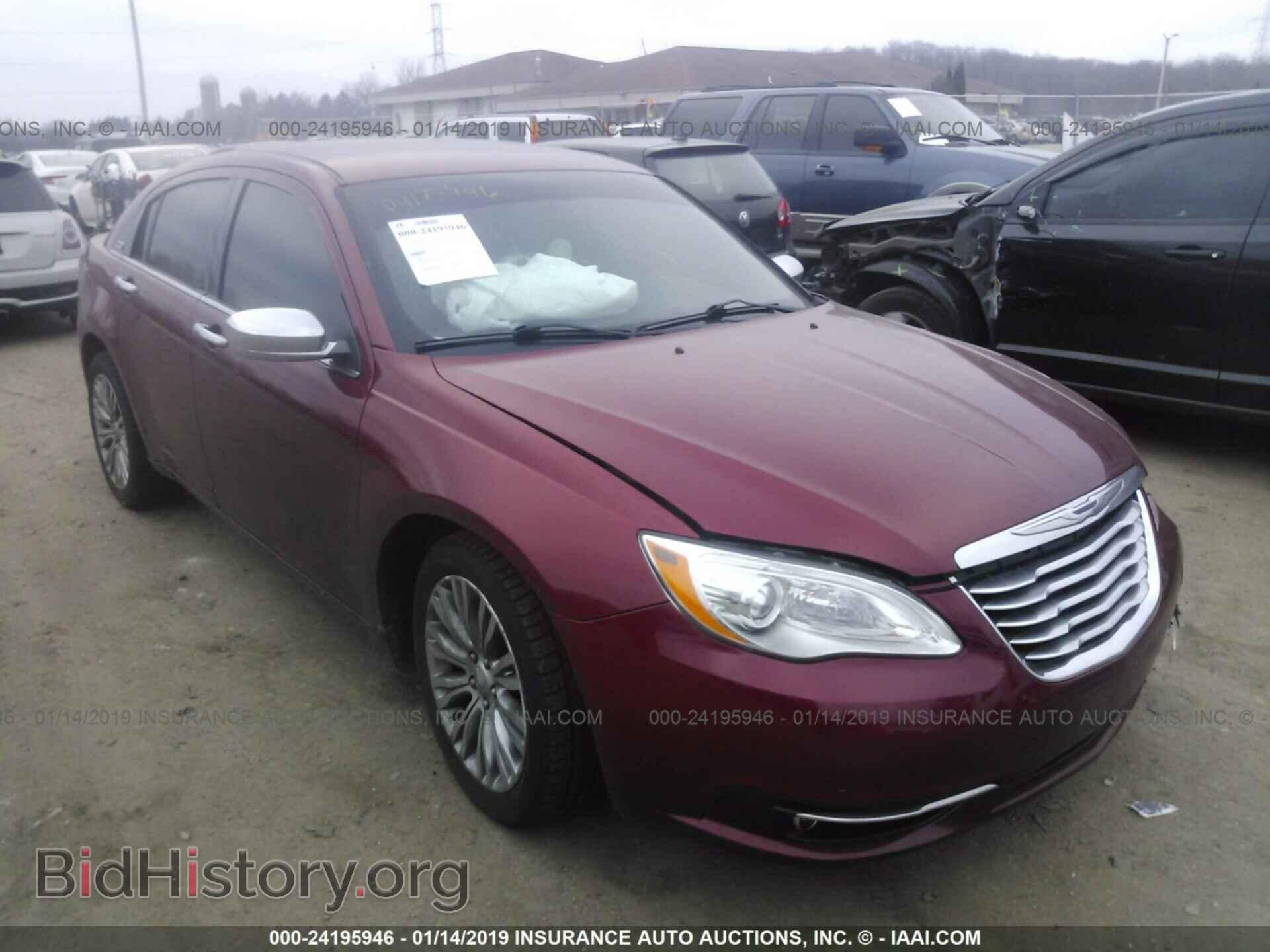 Фотография 1C3CCBCB8CN306484 - CHRYSLER 200 2012